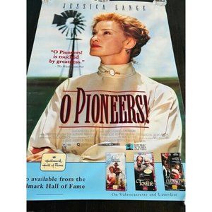 Movie Theater Cinema Poster Lobby Card 1992 O Pioneers Jessica Lange Western vtg